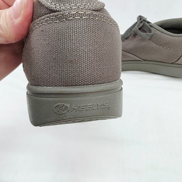 Heelys Kids Gray Brown  Canvas Skate Sneaker Youth  Size 3 - Picture 11 of 12